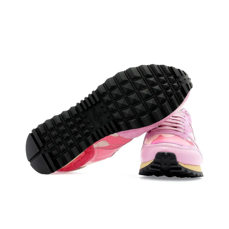 Valentino Rockrunner GARAVANI Slip Resistant Low Top Sports Casual Shoes Women's Pink-4