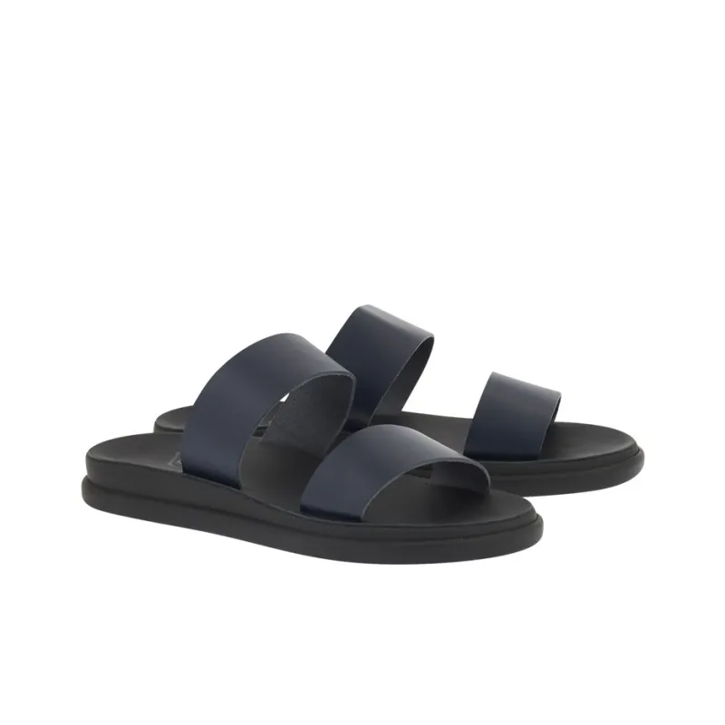 Ancient Greek Sandals Nicos Leather Slides-2