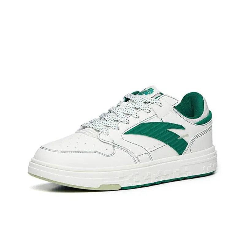 Anta Street Naughty Wear resistant And Lightweight Low Top Skateboard Shoes Women's White Green-2