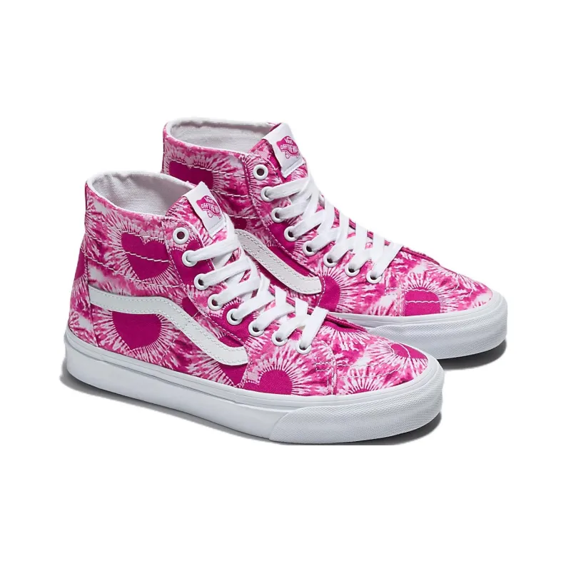 Vans Sk8 Hi Tie dye Hearts 'Pink'-2