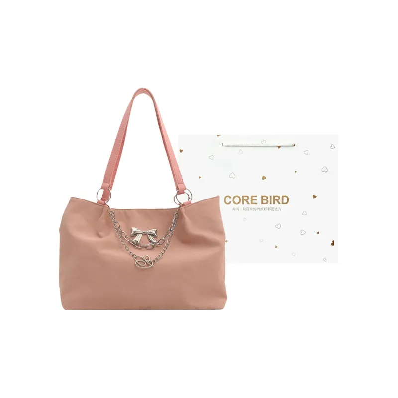 CORE BIRD Special Material Shoulder Bag Women's Gray/Ecru/Black/Pink-3