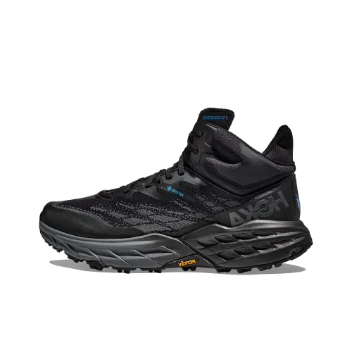 HOKA ONE ONE Speedgoat 5 Running Shoes Men Mid-Top Black