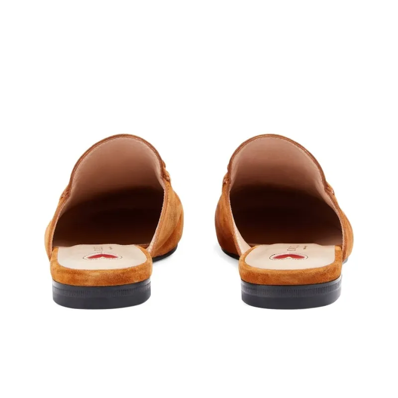 GUCCI Princetown Stylish Sandals Women's Brown-4