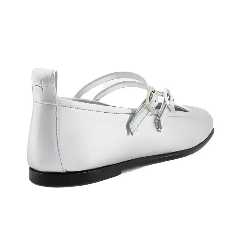 NODALETO Bulla Rina Casual Single Shoes Women's Silver-3