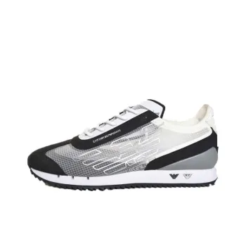 EMPORIO ARMANI Logo Printed Mesh Low-Top Sneakers
