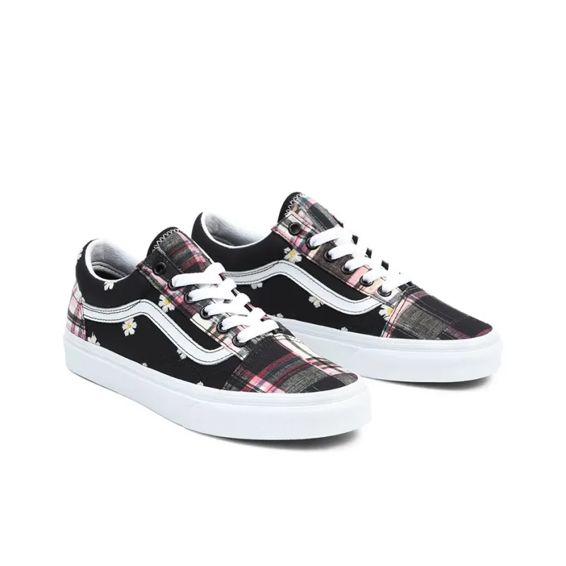 Old Skool Vans 'Floral Plaid Patchwork'-2