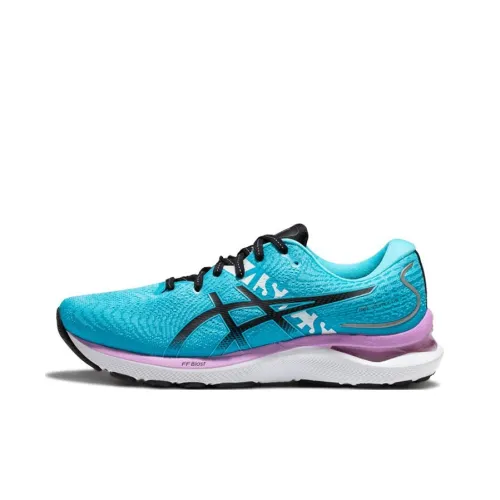 Asics Gel-Cumulus 24 Running Shoes Women's Low-Top Blue Purple