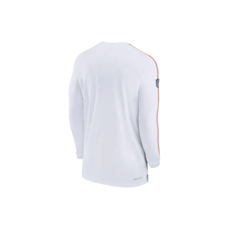 Nike Denver Broncos Sideline Coach Men's Nike Dri FIT Nfl Long Sleeve Top-1
