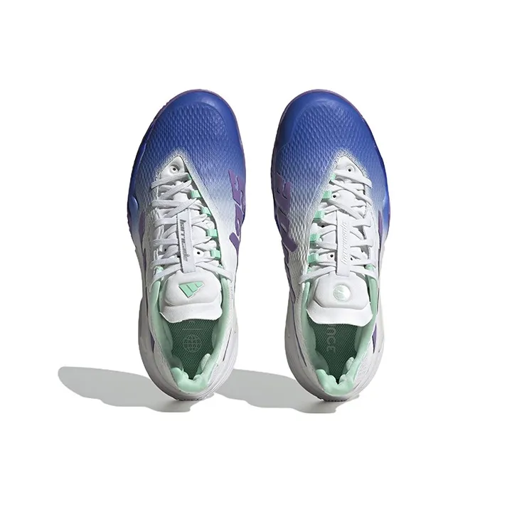 Adidas Barricade Tennis Shoes 'White Lucid Blue' Women's-4