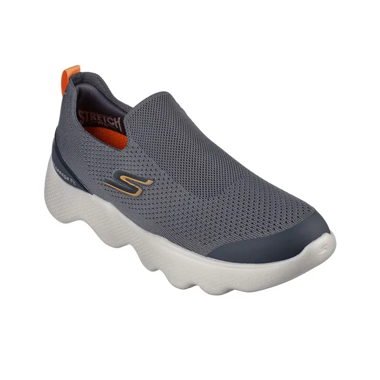 Skechers Go Walk Massage Fit Anti-Slip Wear-Resistant Breathable Lightweight Low-Top Casual Shoes Men's Gray-2