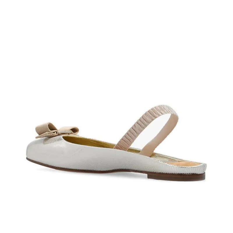 FERRAGAMO Varina Flat Shoes Women's Silver-2