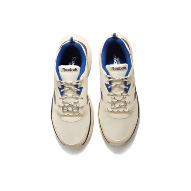 Reebok Royal Bridge Cushioning, Slip Resistant, And Abrasion Resistant Low Top Casual Shoes Unisex Beige White Blue-3
