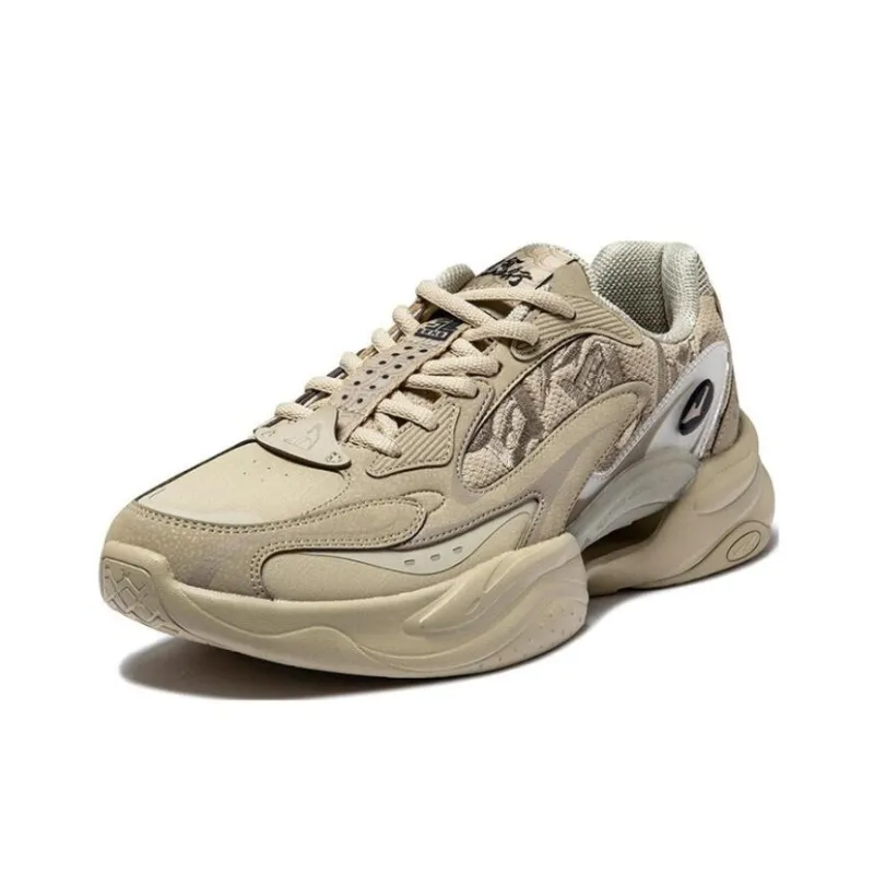 Erke Kunlun Five Elements Anti Slip Wear Resistant Low Top Sports Casual Shoes Men's Brown-1