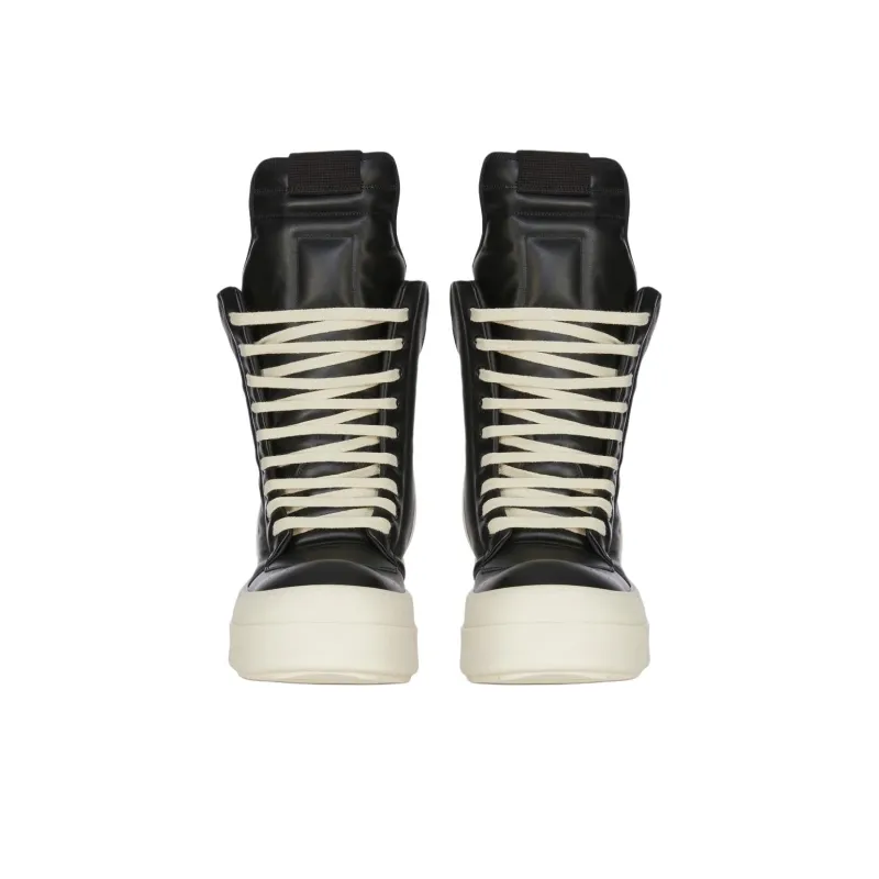 RICK OWENS Porterville Mega Geobasket Black Milk-2