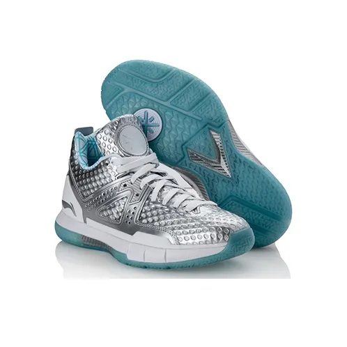 LiNing WOW 5 Way Of Wade 5 Low Top Basketball Shoes Men's Silver White-2
