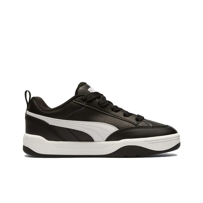 PUMA Park Lifestyle Anti Slip Wear Resistant Low Top Skateboard Shoes Men's Black White-1