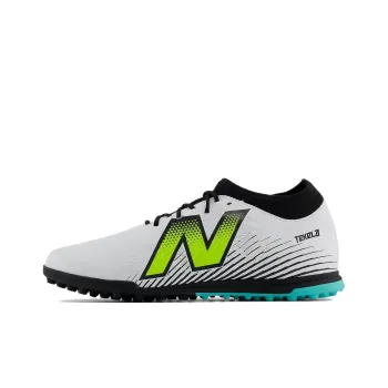 New Balance TF Rubber Broken Studs Anti Slip Wear Resistant Soccer Shoes Unisex White Black