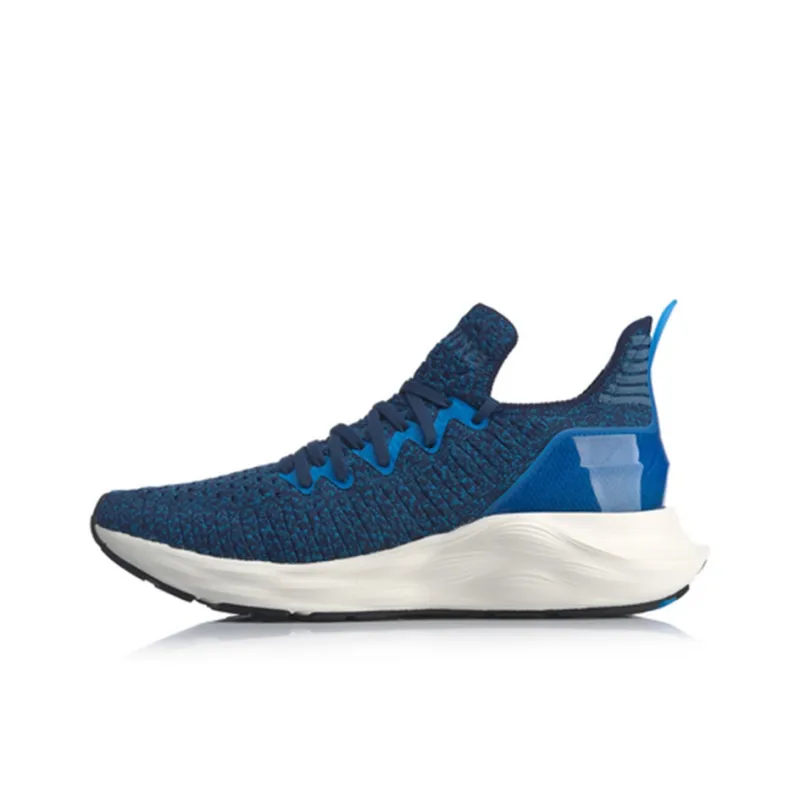 LiNing Cloud 6 V2 Cushioning Slip Resistant Running Shoes Unisex Navy Blue-0