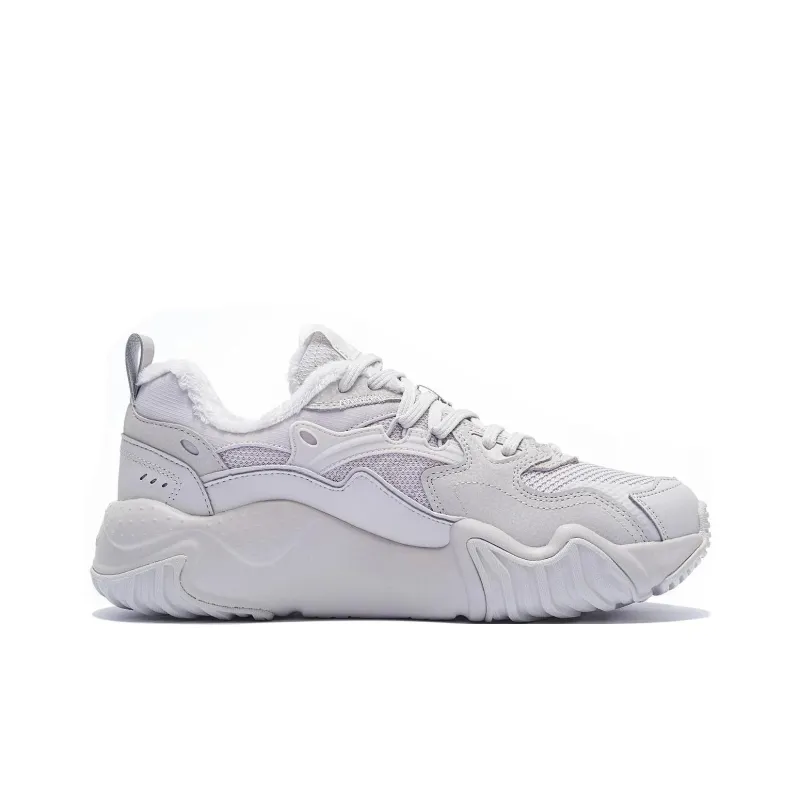 LiNing Cat Paw Lite Wntr Slip Resistant, Abrasion Resistant, Thermal Low Top Sports Casual Shoes Men's Bellflower Gray-1