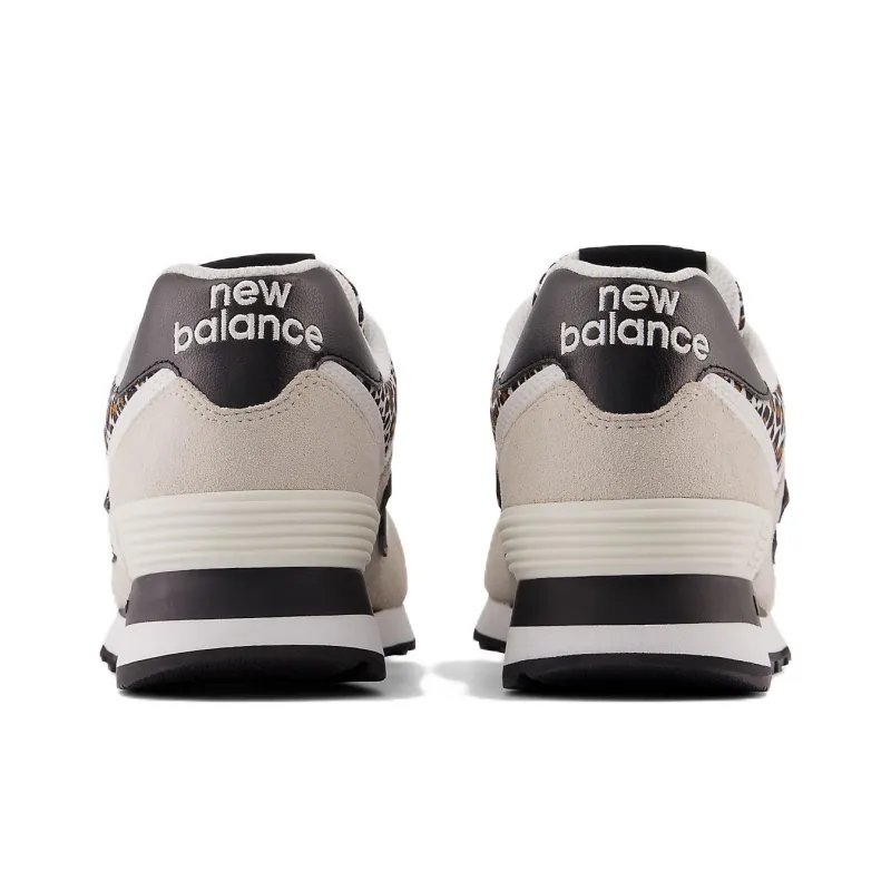 New Balance 574 Grey Black Leopard Print Women's-3
