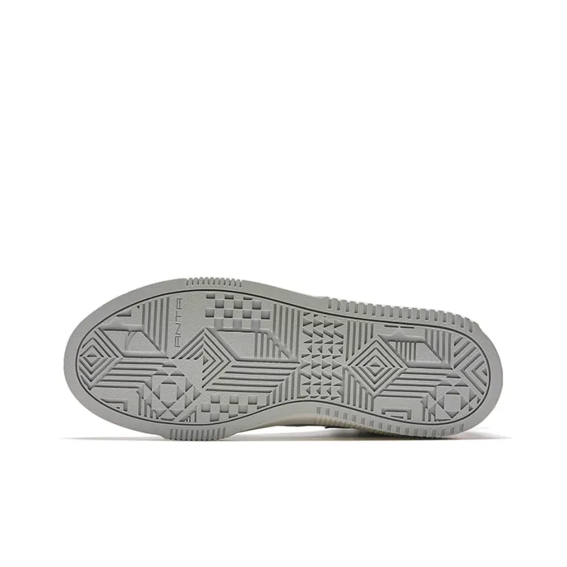 Anta Milk Lid 2 Slip Resistant, Abrasion Resistant, Lightweight High Top Skateboard Shoes Men's Gray Black-4