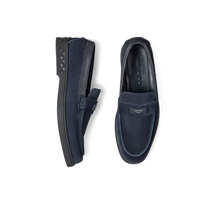 Jimmy Choo Josh Loafers Men's Marine Blue-2