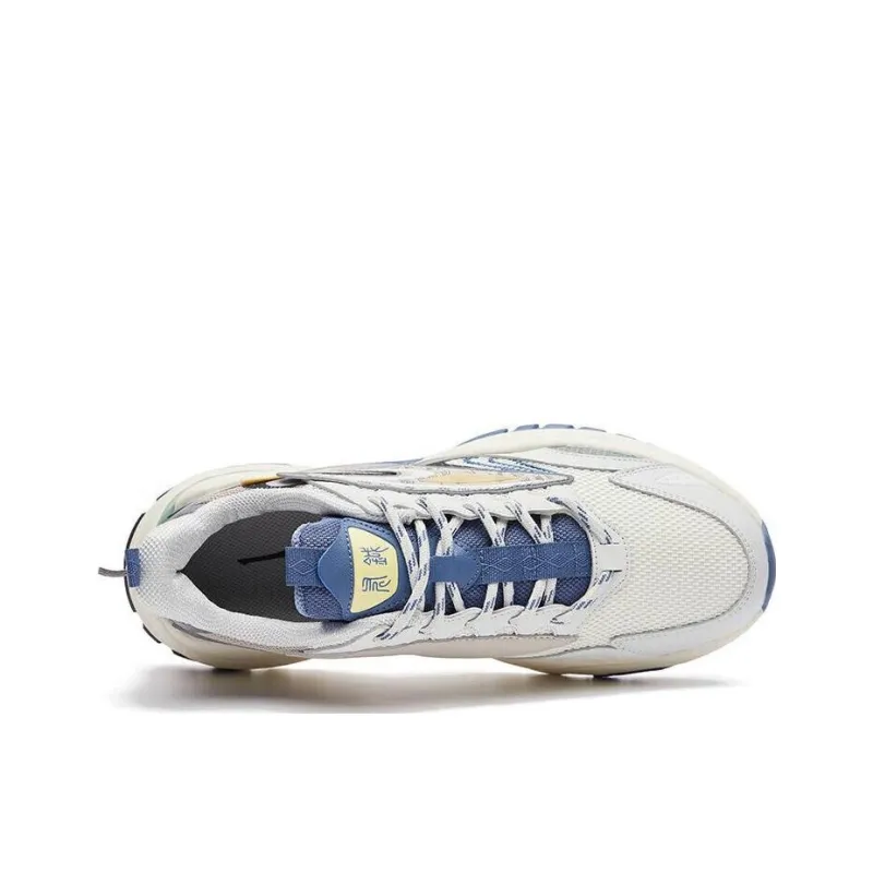 Erke Xun From The Battlefield Low-Top Sports Casual Shoes Men's White Blue-3