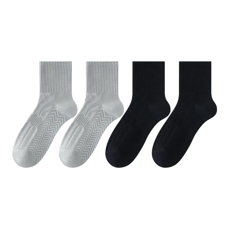 XXLLG Mid Calf Socks Men's 4 Pack-7