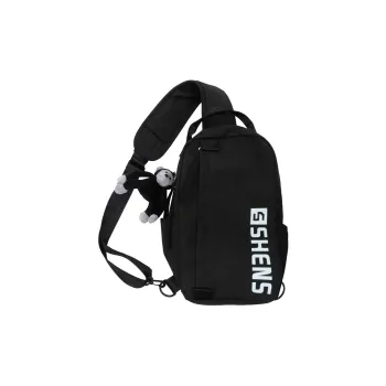 Cwatcun Nylon Sling Bag Unisex Black/Green/White & Blue/White & Orange/Klein Blue/Light Blue