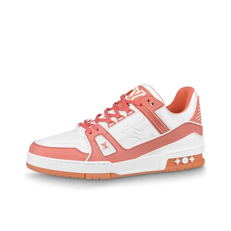 LOUIS VUITTON Trainer Sneakers Peach Pink-0