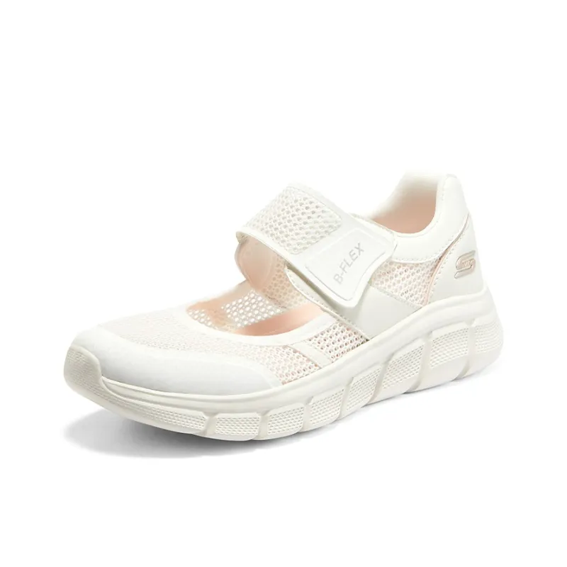 Skechers BOBS B FLEX Non slip Lightweight Low Top Casual Shoes Women's Pink White-2