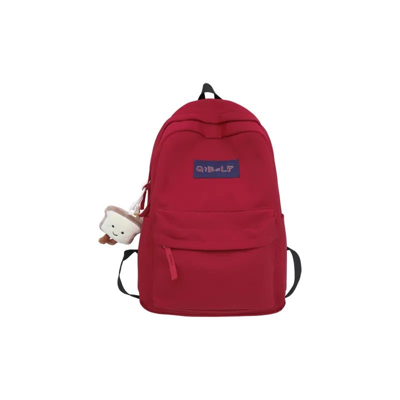 OURFUN Oxford Backpack Regular Unisex Black/Light Blue/Pink/Red/Navy Blue-7