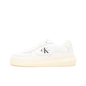 CKJ CALVIN KLEIN JEANS Jeans Low-Top Skateboard Shoes Women's Ecru