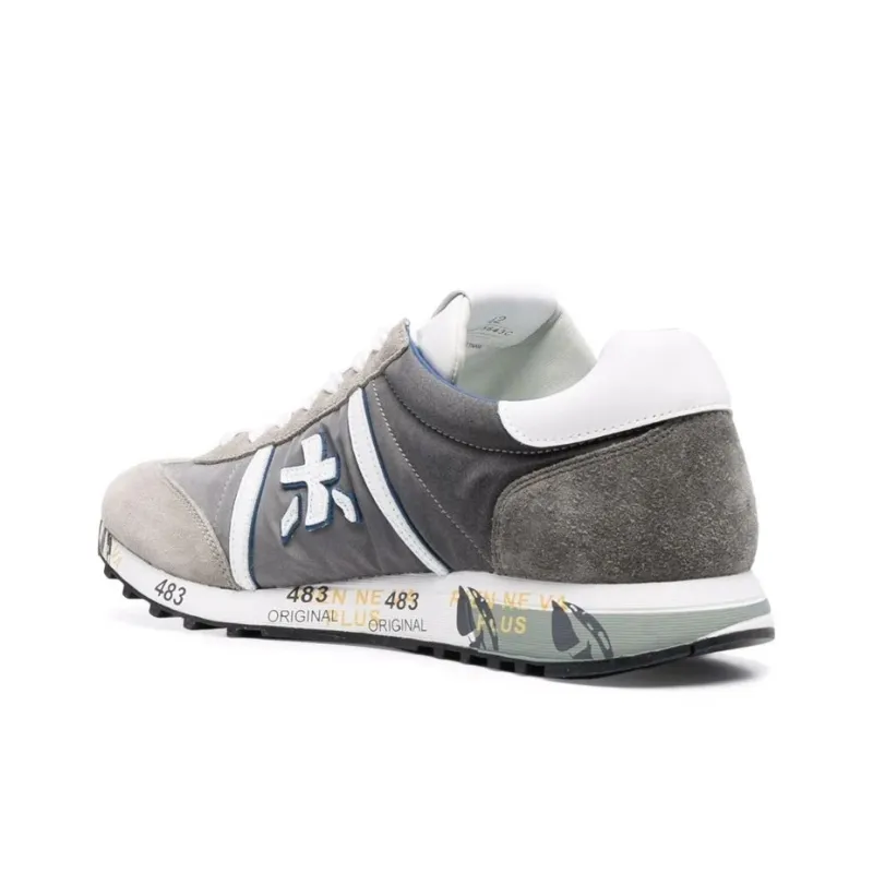 PREMIATA Lucy Low-Top Casual Shoes Men's Gray Black-2