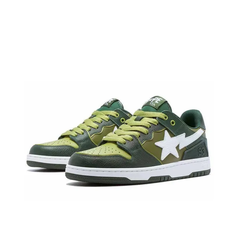 A BATHING APE SK8 Sta Green White-2