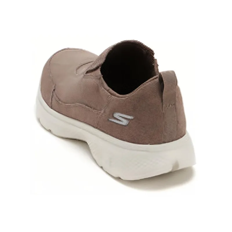 Skechers Go Walk 4 Cushioning Anti-Slip And Wear-Resistant Low-Top Casual Shoes Men's Khaki-4