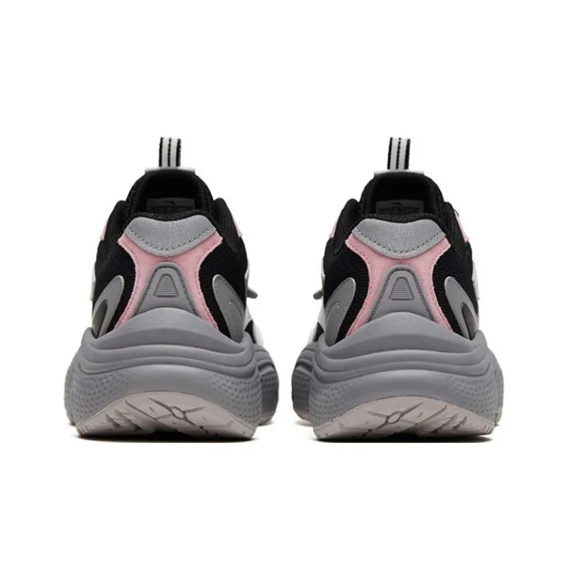 Anta C37 Series Cushioning Anti Slip And Wear Resistant Low Top Sports Casual Shoes Women's Black White Pink-3