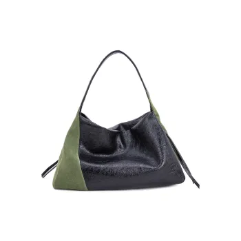 VENOF Cow Leather Commute Shoulder Bag Women's The Wizard Of Oz/Khaki Gray/Chestnut Brown