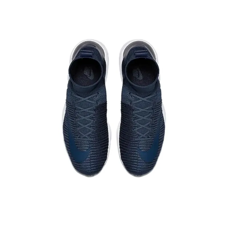 Nike Zoom Mercurial Flyknit Anti-Slip Wear-Resistant High-Top Casual Shoes Unisex Blue-3