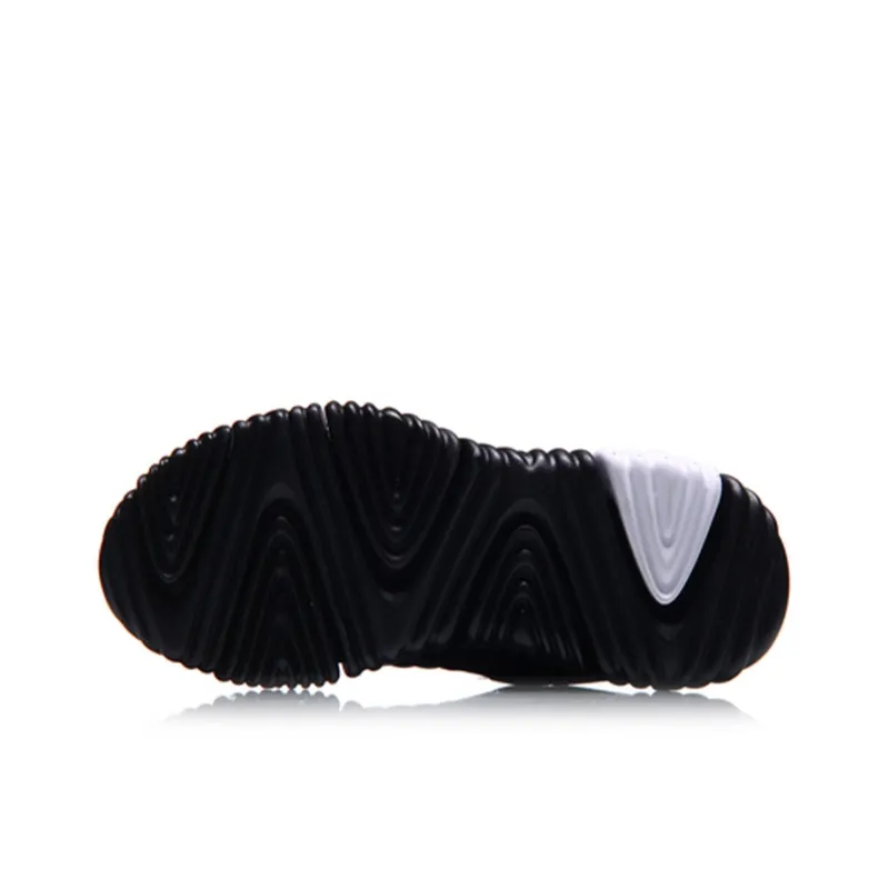 LiNing Goku Lightweight, Breathable Coverage High Top Casual Shoes Women's Black-4