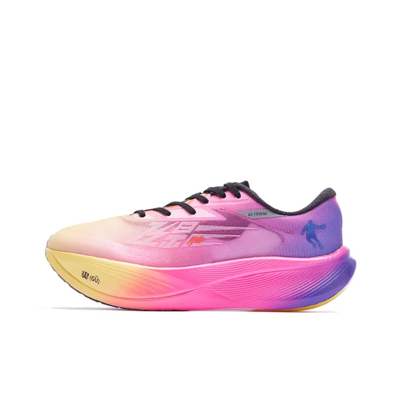 QIAODAN F\PB3.0 Anti Slip And Wear Resistant Lightweight Low Top Running Shoes Men's Purple Pink-0