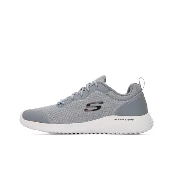 Skechers Bounder Voltis Cushioning, Slip Resistant, Abrasion Resistant, Lightweight Low Top Casual Shoes Men's Gray