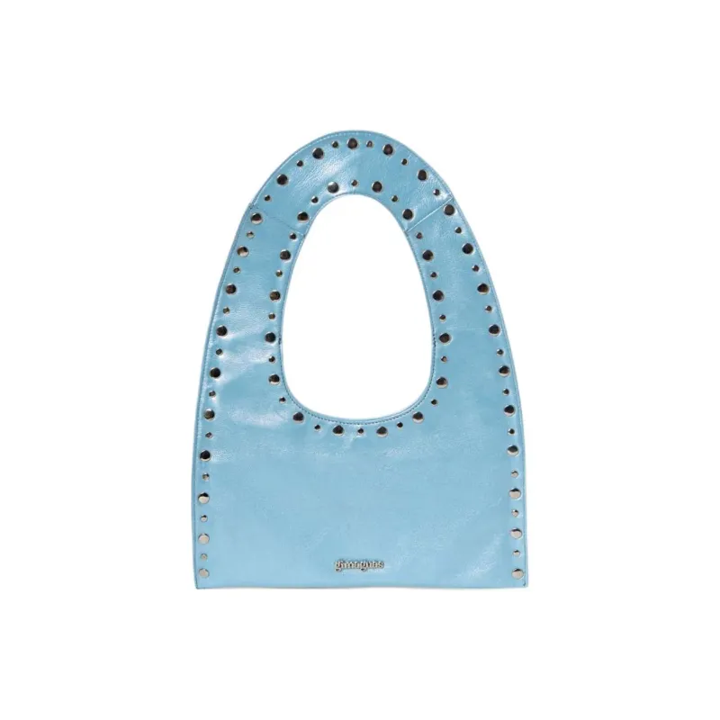 Gimaguas Leather Handbag Shoulder Bag Mini Women's Blue-2