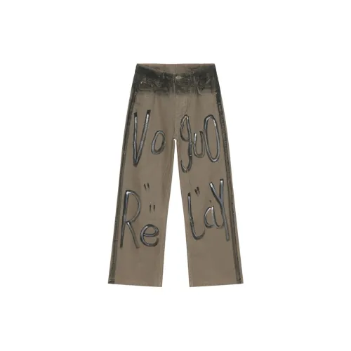 Voguo Relay Jeans Unisex Khaki Black