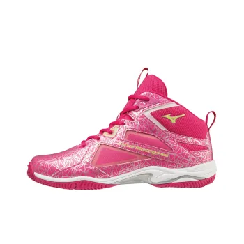 Mizuno Wave Drive LG 4 Ltd Cushioned Wear-Resistant Slip-Resistant High-Top Training Shoes Unisex Pink