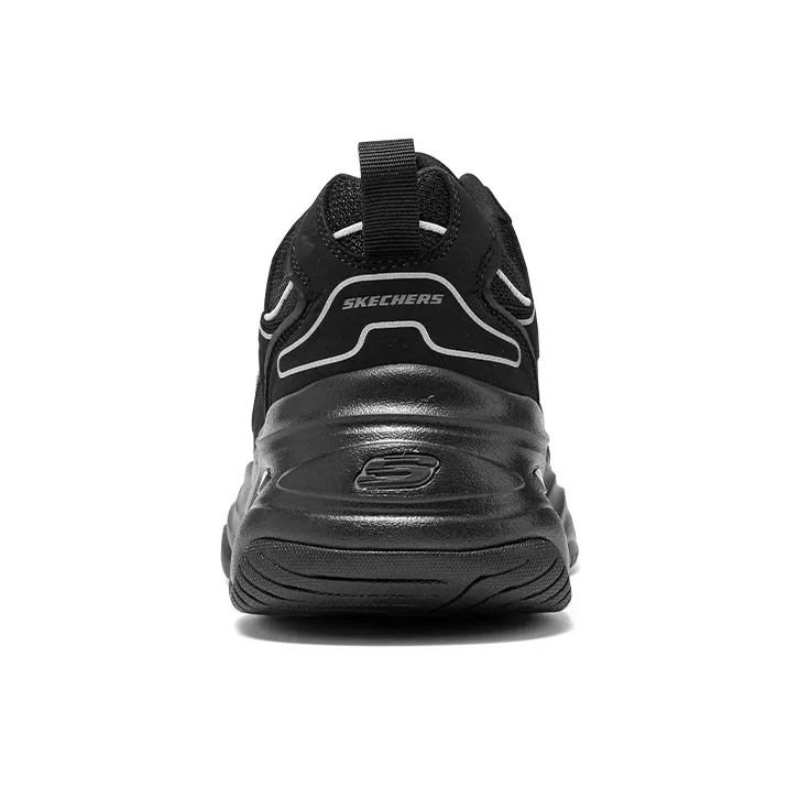 Skechers Lifestyle Anti Slip Wear Resistant Low Top Casual Shoes Men's Black-4