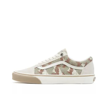 Vans Old Skool Low Top Casual Skate Shoes Unisex Brown Camouflage 'Cream Brown'