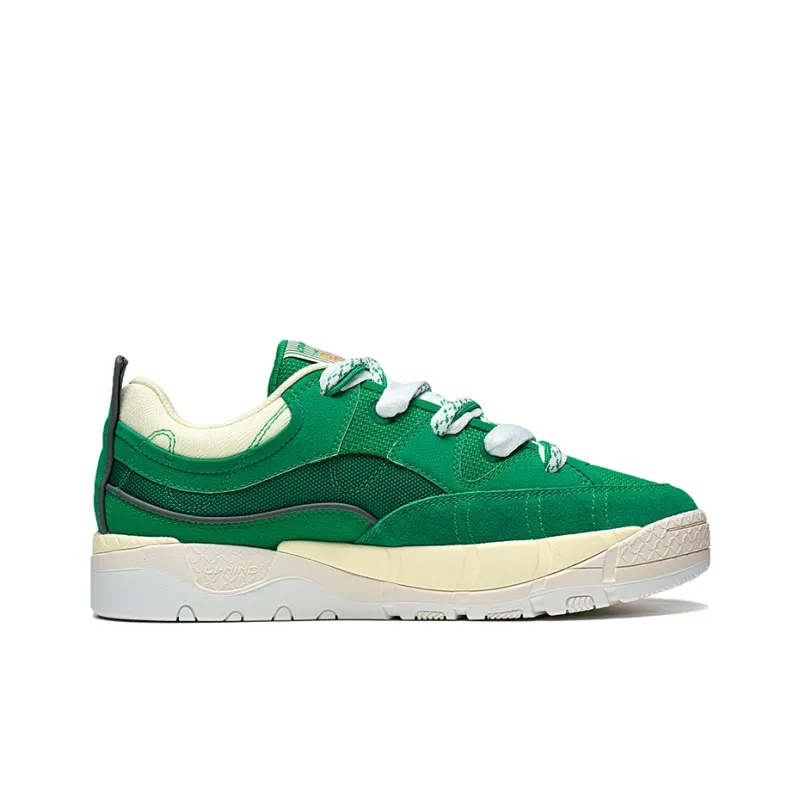 LiNing Reputation 3 Renowned 3.0 Anti Slip Wear Resistant Low Top Skateboard Shoes Men's Jade Fruit Green-1
