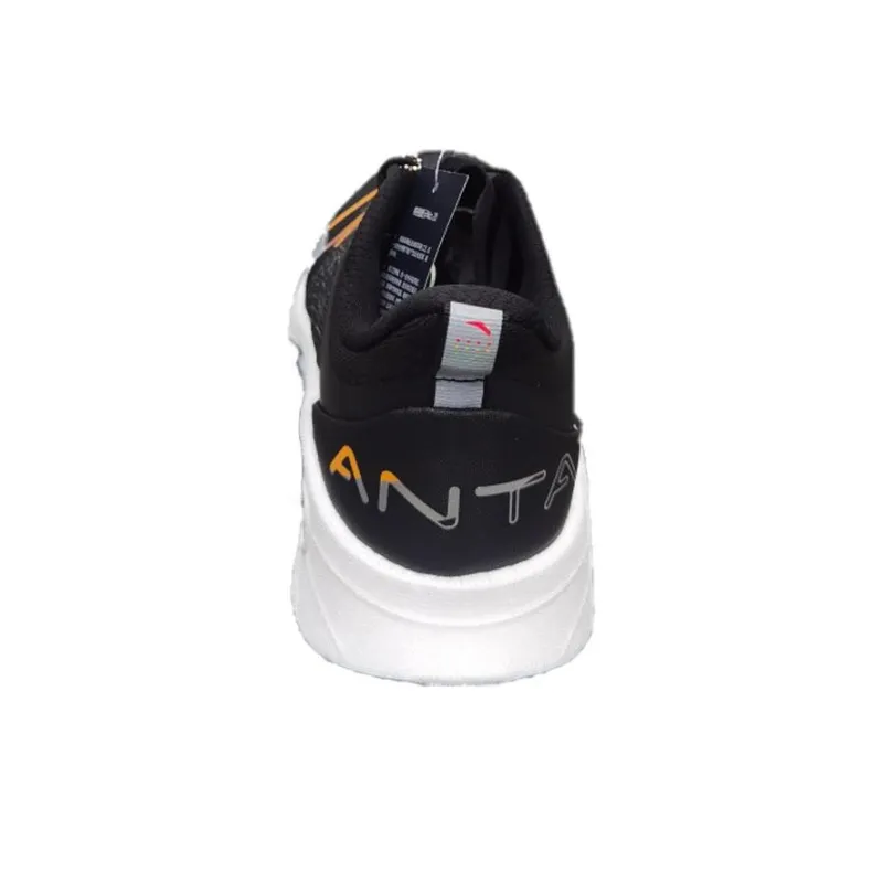 Anta MACH 3.0 Shock Absorbers With Slip Resistant Features Low Top Running Shoes Men's Black Yellow-3