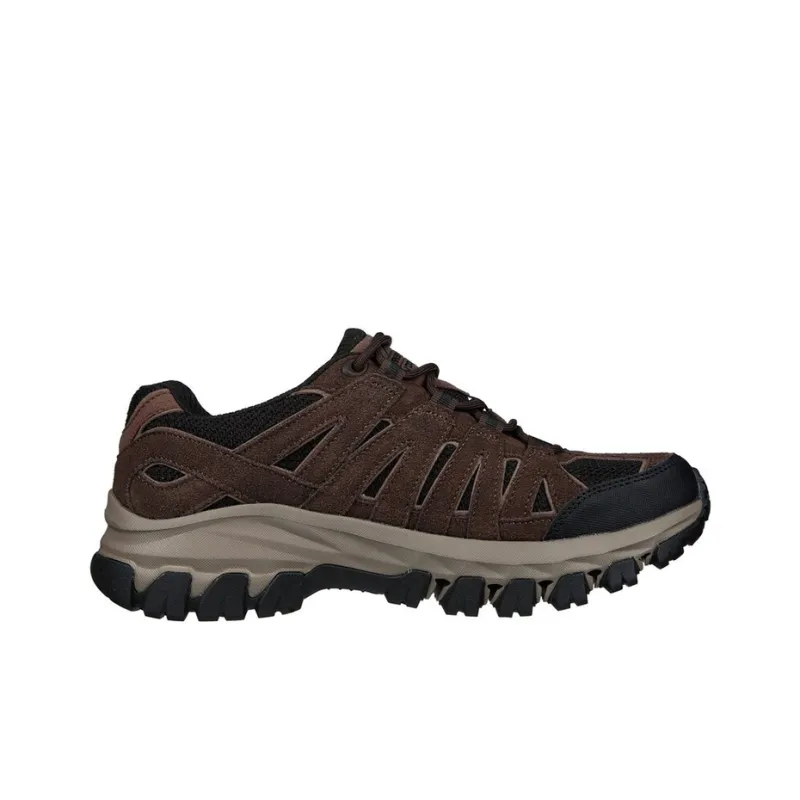 Skechers Relaxed Fit Running Shoes Men Low Top Brown/Black-1